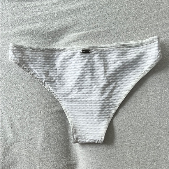 White Textured Bikini Bottom - Picture 2 of 6